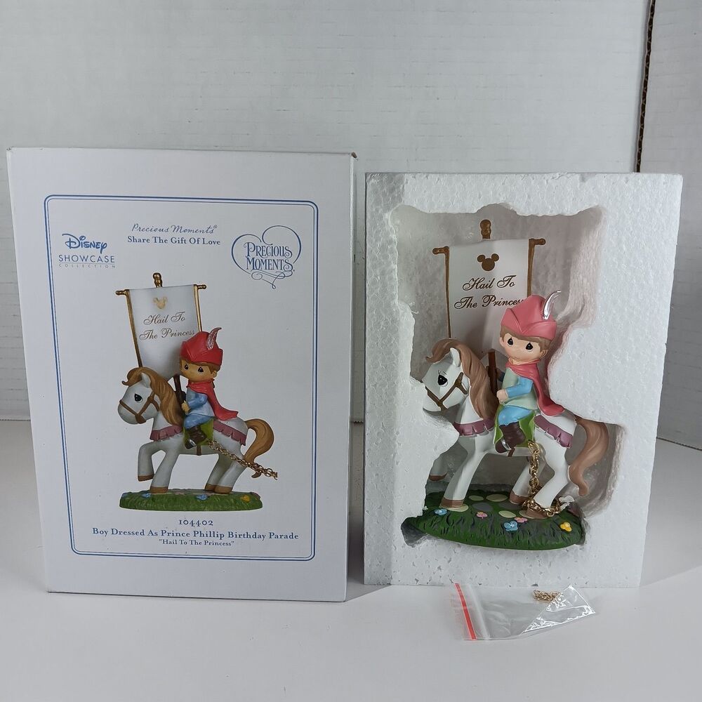 Precious Moments Disney Prince Phillip Birthday Parade Figurine 2010 NIB 104402